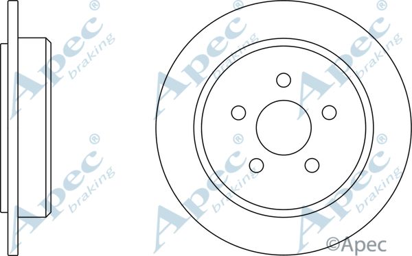 APEC BRAKING stabdžių diskas DSK2038